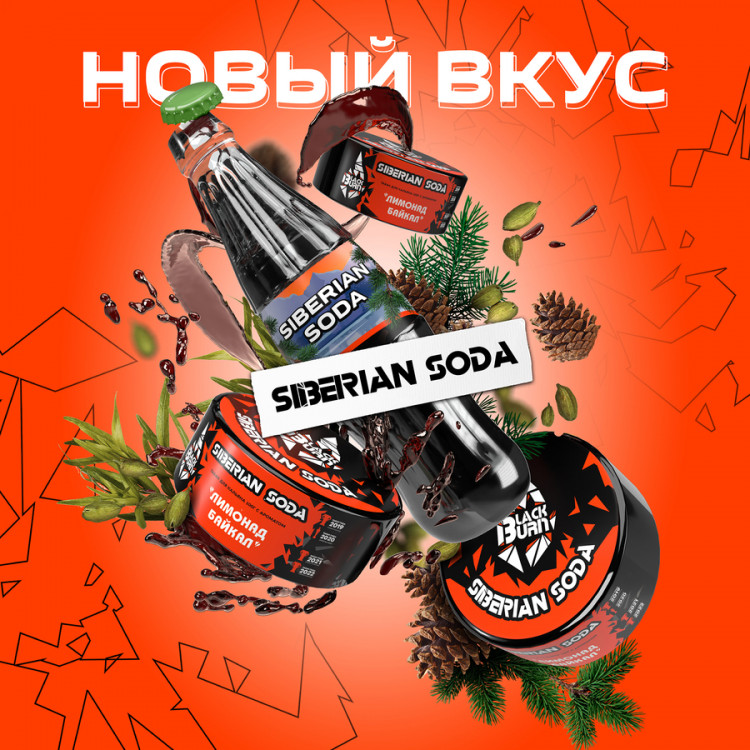 Табак Black Burn - Siberian Soda (Лимонад байкал) 25 гр
